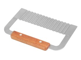 Corta jabones acero mango madera